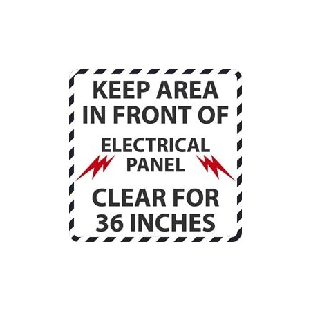 Nmc WALK ON FLOOR SIGN, 36 X 36 ,  WFSM51